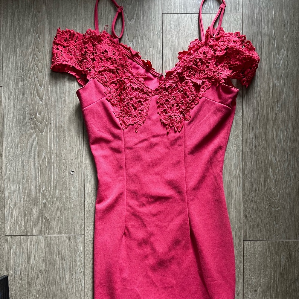Never worn pink off the shoulder dresses